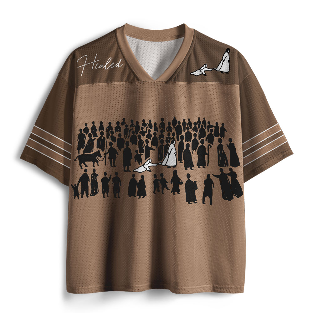 By His Wounds We Are Healed Christian Mesh Jersey