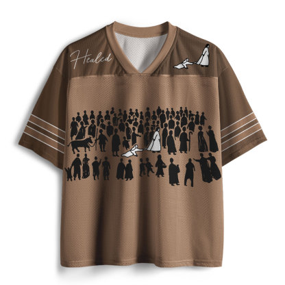 By His Wounds We Are Healed Christian Mesh Jersey