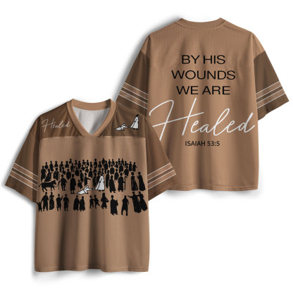 By His Wounds We Are Healed Christian Mesh Jersey