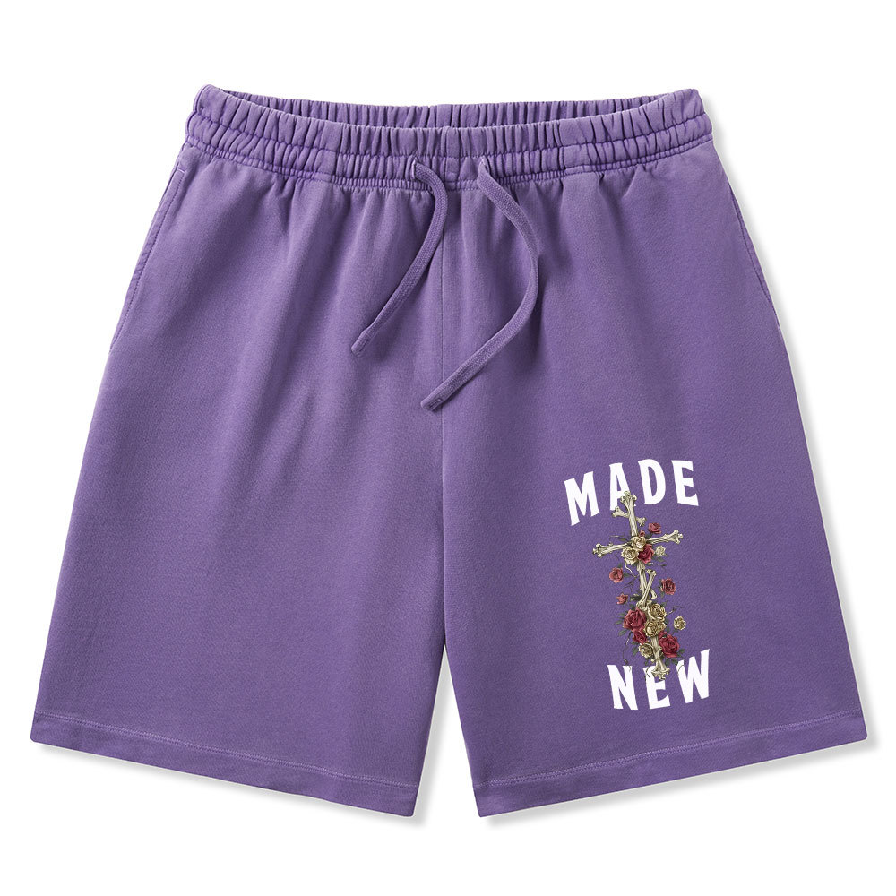 By His Wounds We Are Healed Christian Washed Shorts