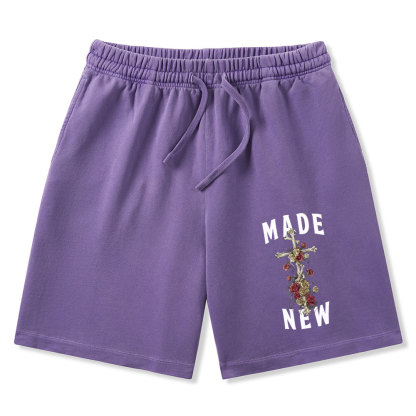 By His Wounds We Are Healed Christian Washed Shorts