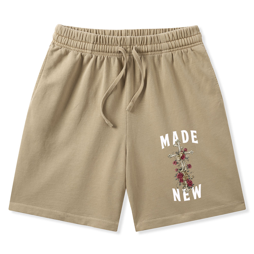 By His Wounds We Are Healed Christian Washed Shorts