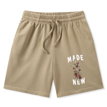 By His Wounds We Are Healed Christian Washed Shorts