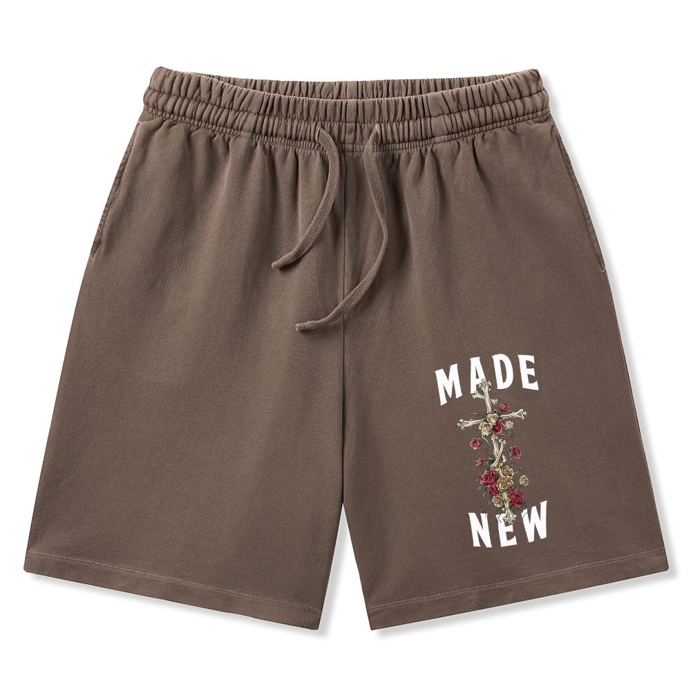 By His Wounds We Are Healed Christian Washed Shorts