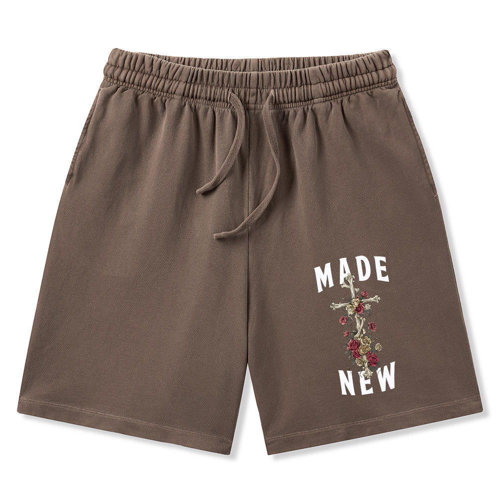 By His Wounds We Are Healed Christian Washed Shorts