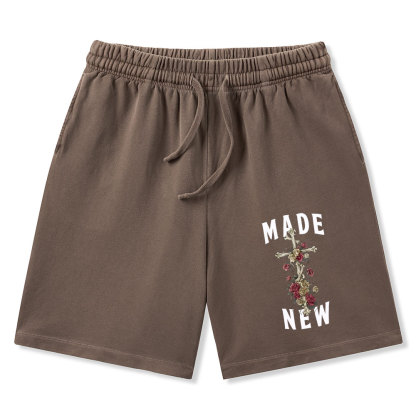 By His Wounds We Are Healed Christian Washed Shorts
