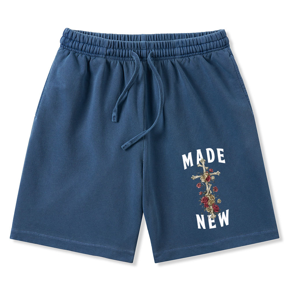 By His Wounds We Are Healed Christian Washed Shorts