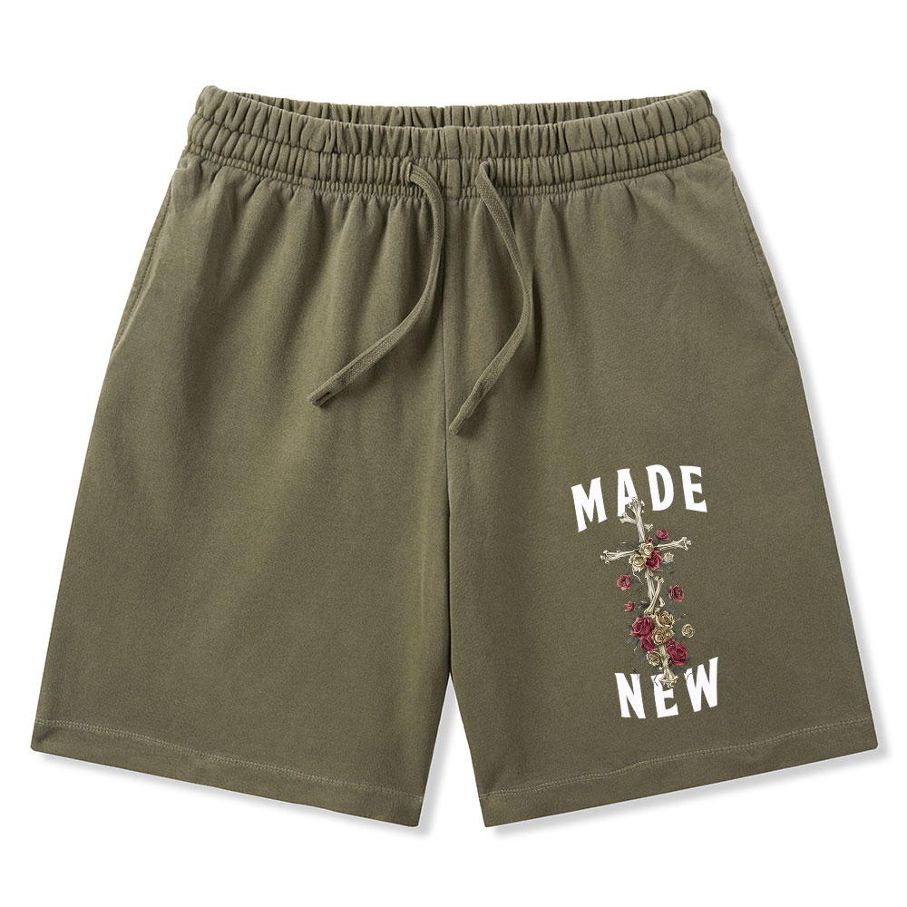 By His Wounds We Are Healed Christian Washed Shorts