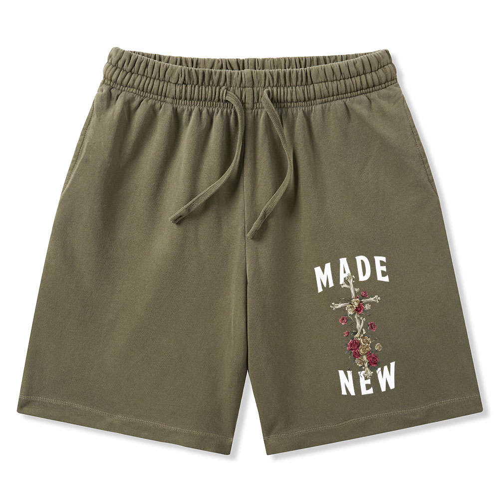 By His Wounds We Are Healed Christian Washed Shorts