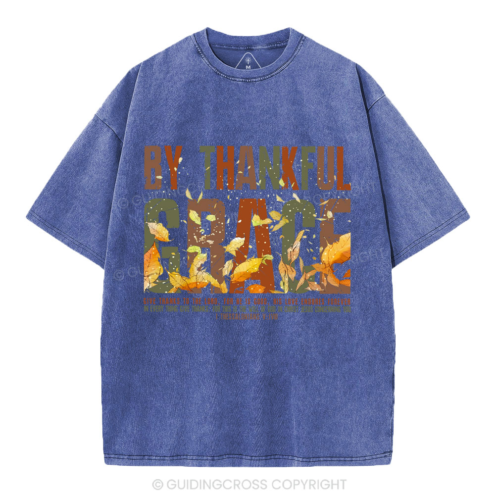 By Thankful Grace Christian Washed T-Shirt