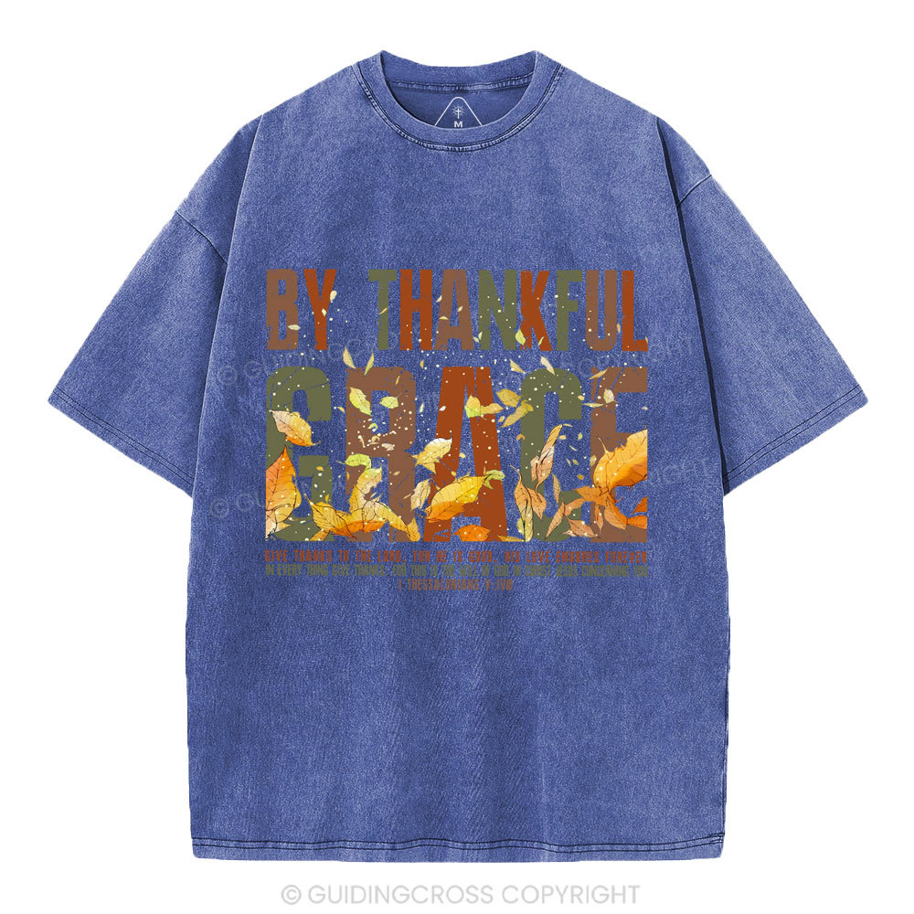 By Thankful Grace Christian Washed T-Shirt