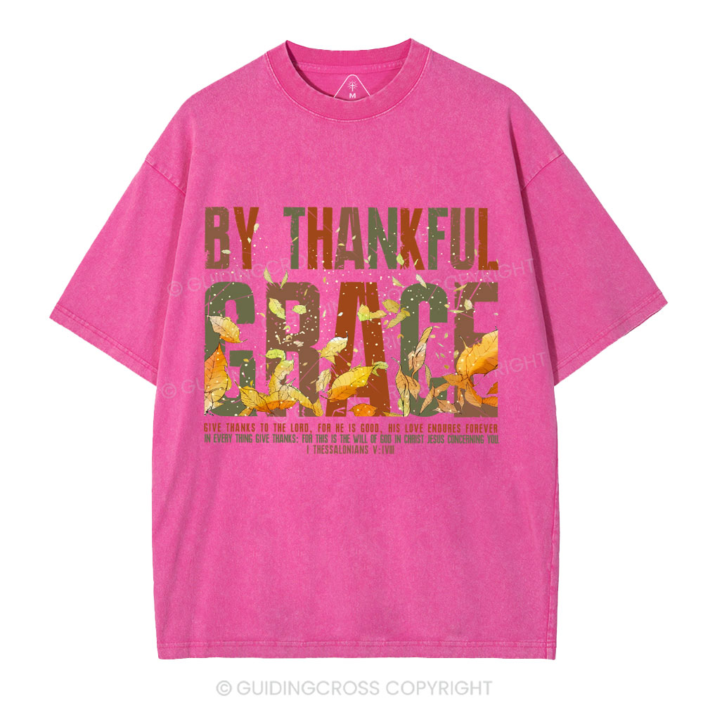 By Thankful Grace Christian Washed T-Shirt