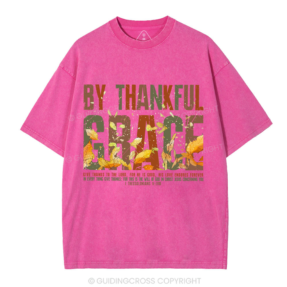 By Thankful Grace Christian Washed T-Shirt