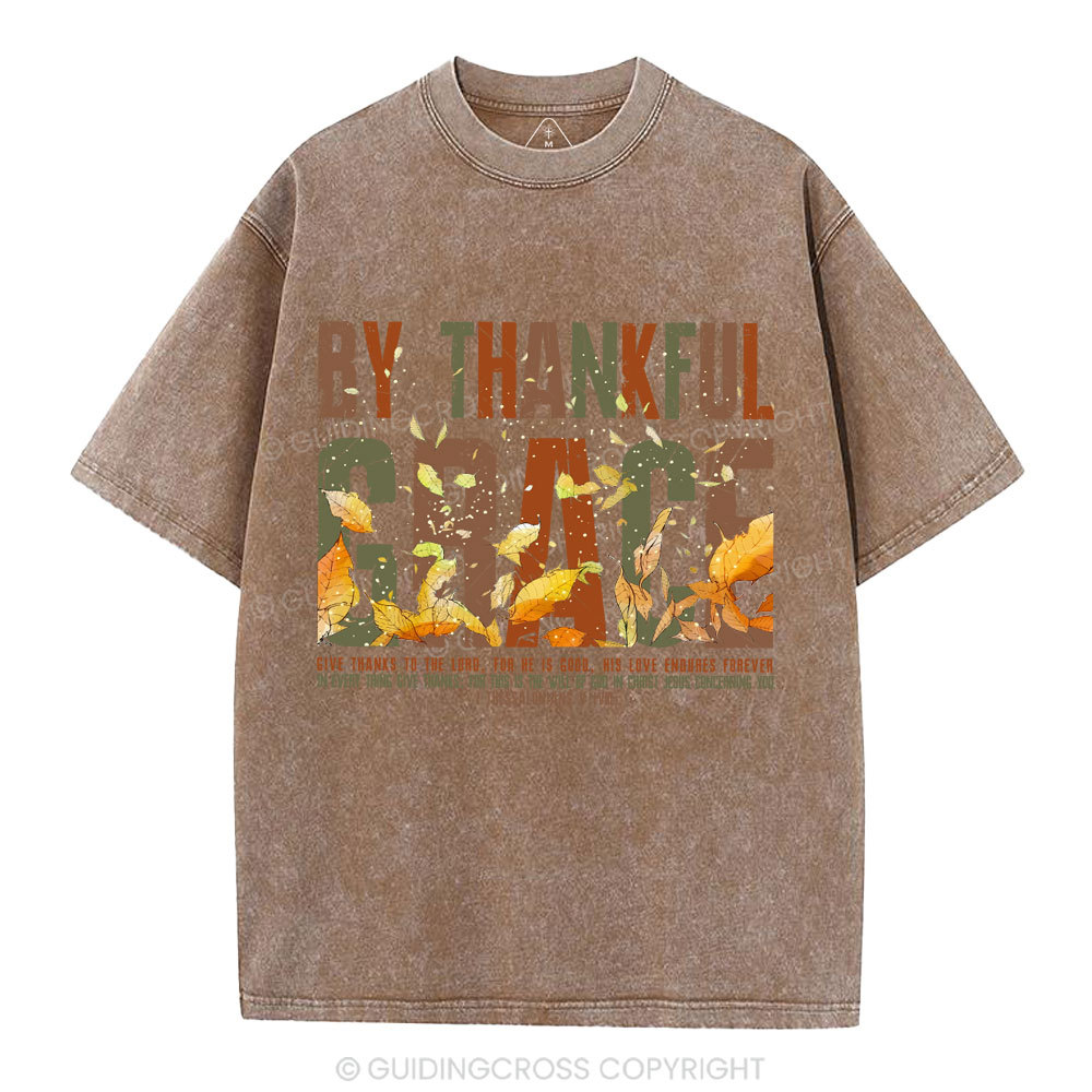 By Thankful Grace Christian Washed T-Shirt