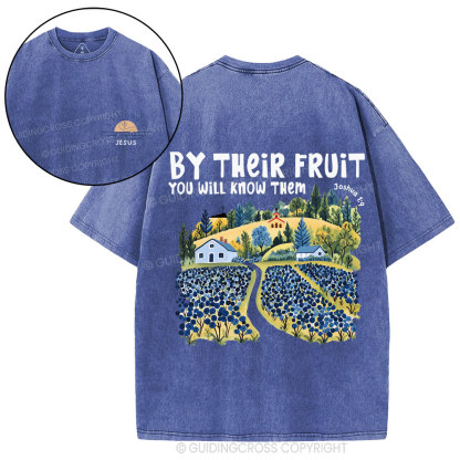 By Their Fruit You Will Know Them Christian Washed T-Shirt