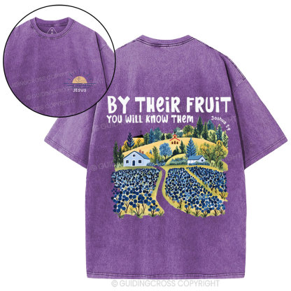 By Their Fruit You Will Know Them Christian Washed T-Shirt