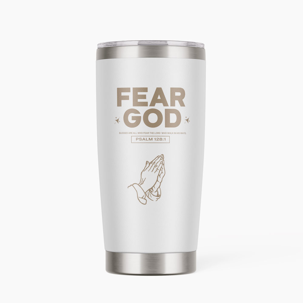 Personalized Fear God  Christian 20OZ Tumbler