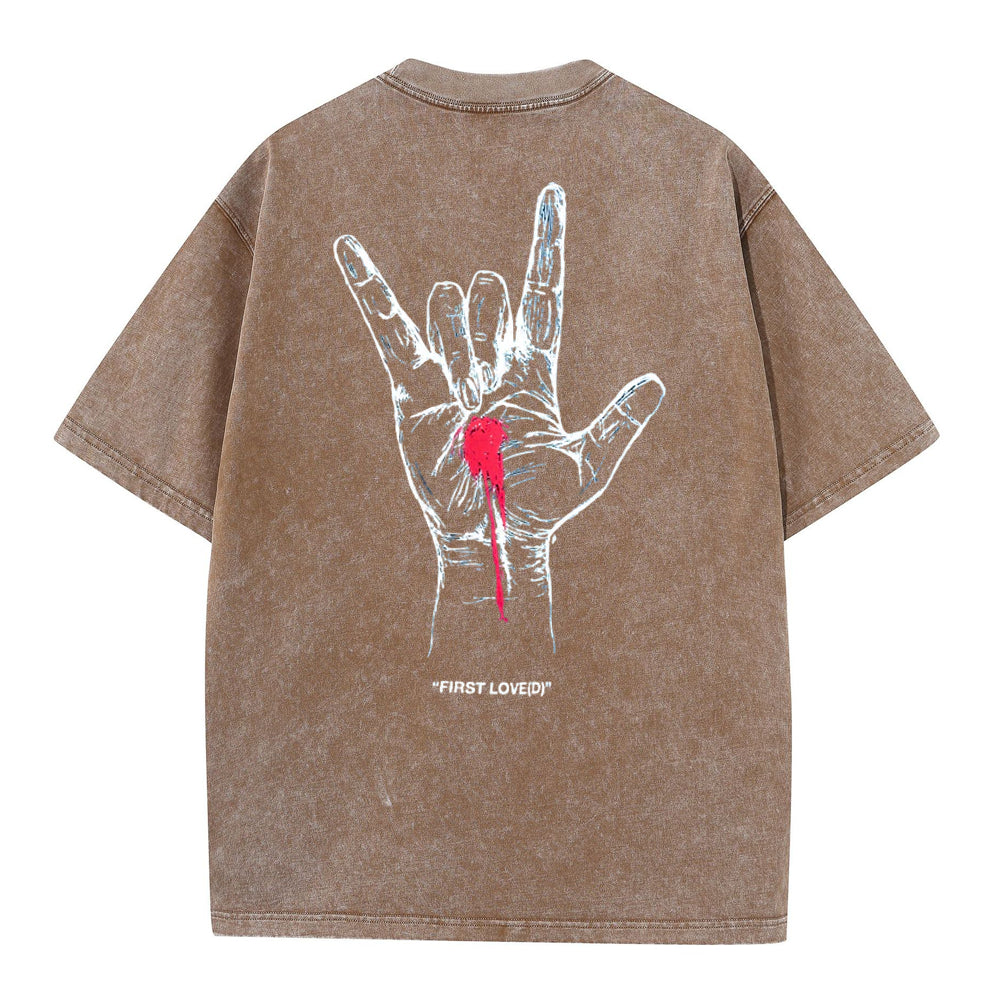 First Love Christian Washed T-Shirt