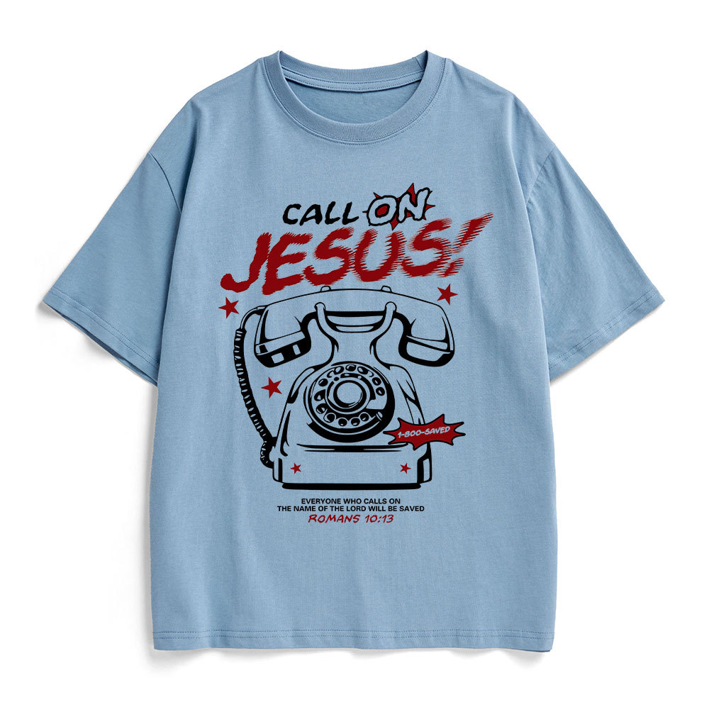 Call On Jesus Christian Heavy Cotton T-Shirt