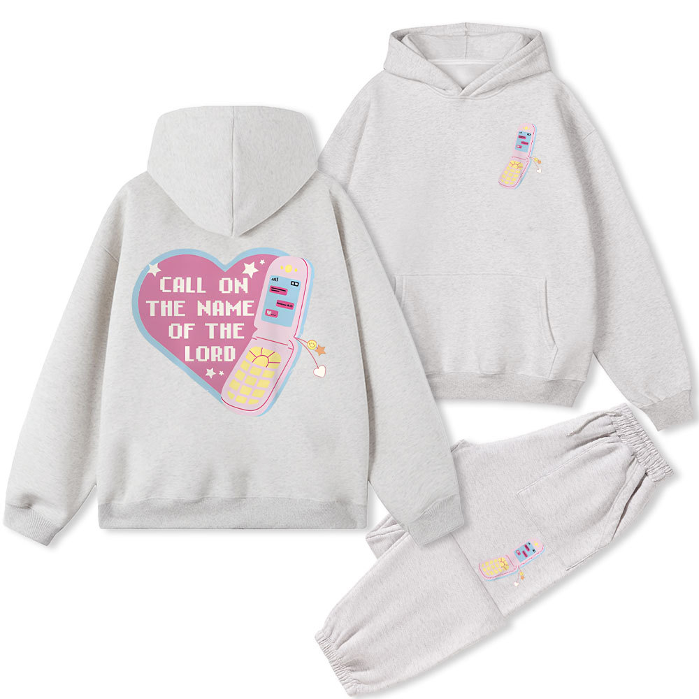 Call On The Name Of The Lord Christian Fleece Hoodie Set