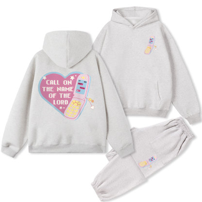 Call On The Name Of The Lord Christian Fleece Hoodie Set
