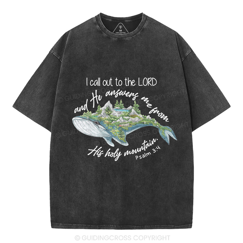 Call Out To The Lord Christian Washed T-Shirt
