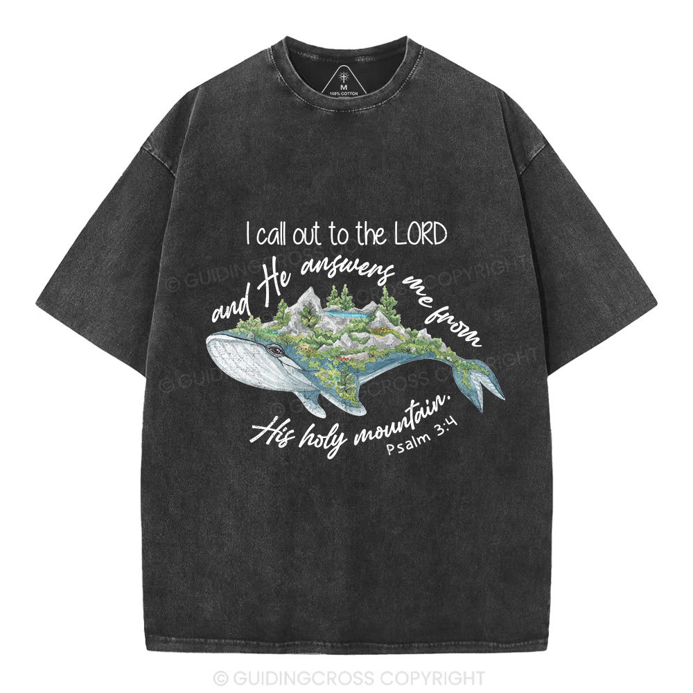 Call Out To The Lord Christian Washed T-Shirt