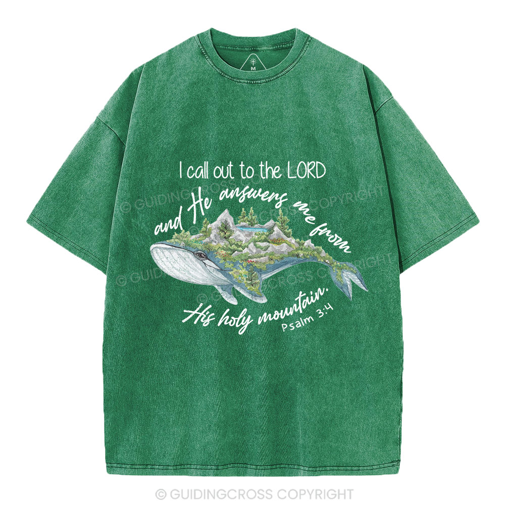 Call Out To The Lord Christian Washed T-Shirt