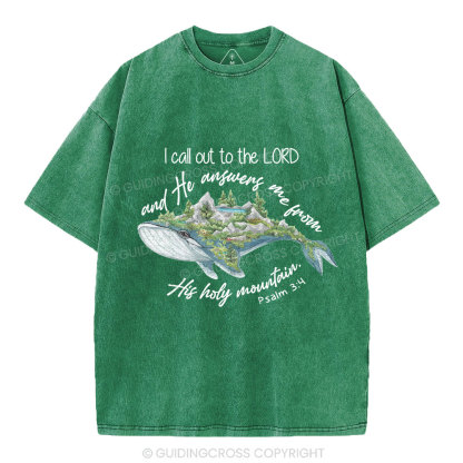Call Out To The Lord Christian Washed T-Shirt