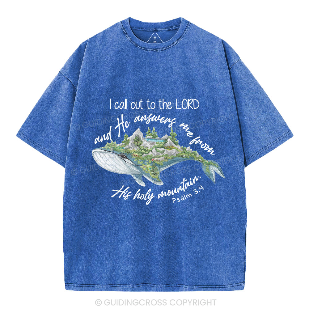 Call Out To The Lord Christian Washed T-Shirt