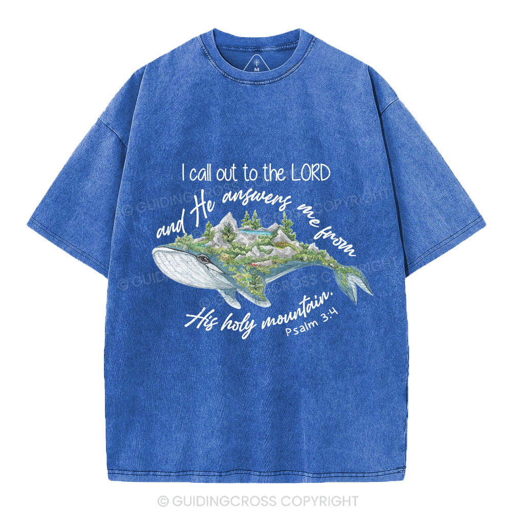 Call Out To The Lord Christian Washed T-Shirt