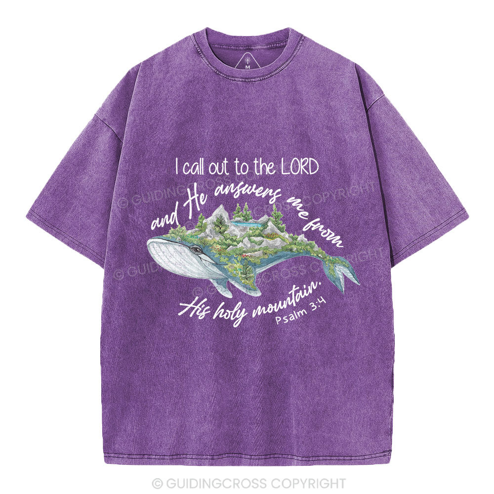 Call Out To The Lord Christian Washed T-Shirt