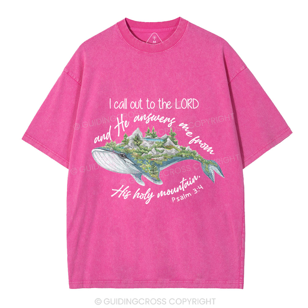 Call Out To The Lord Christian Washed T-Shirt