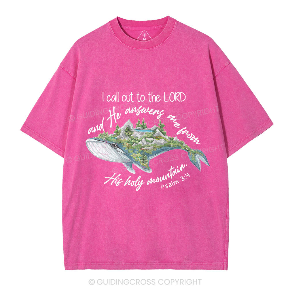Call Out To The Lord Christian Washed T-Shirt