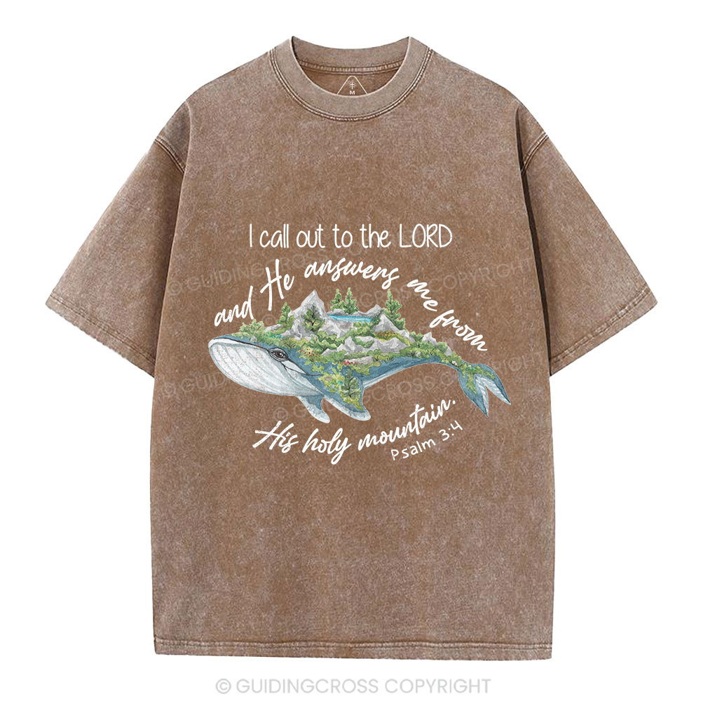 Call Out To The Lord Christian Washed T-Shirt