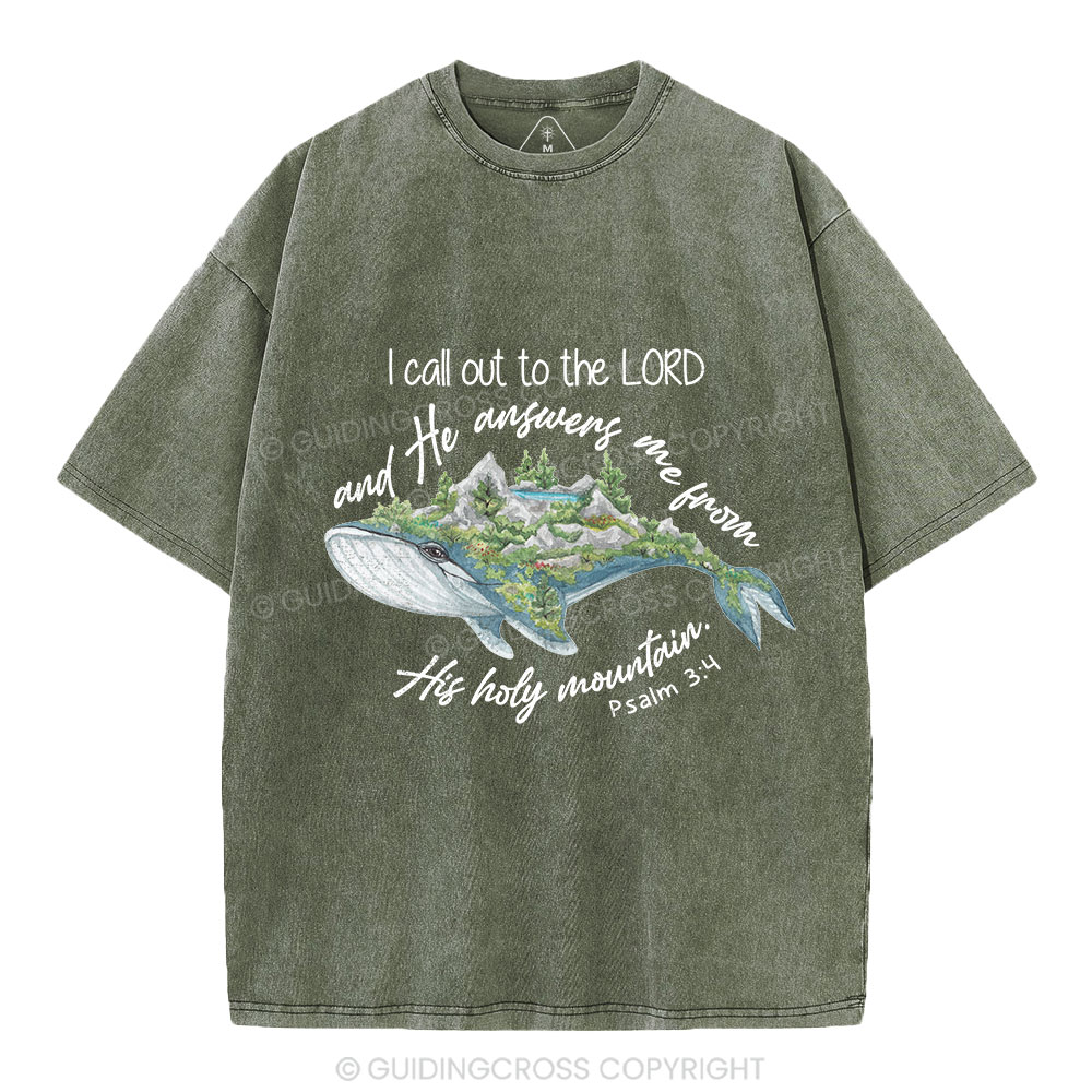 Call Out To The Lord Christian Washed T-Shirt