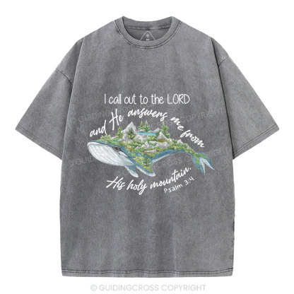 Call Out To The Lord Christian Washed T-Shirt