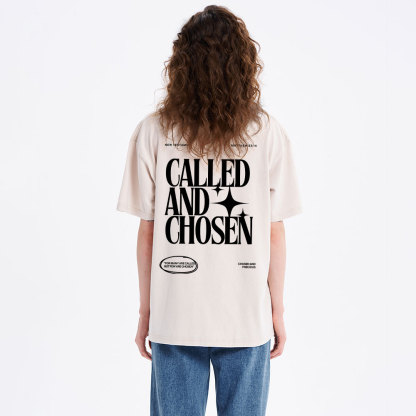 Called And Chosen Christian Washed T-Shirt