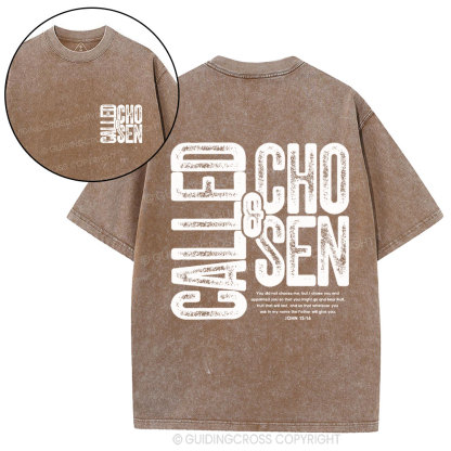 Called&Chosen Christian Washed T-Shirt