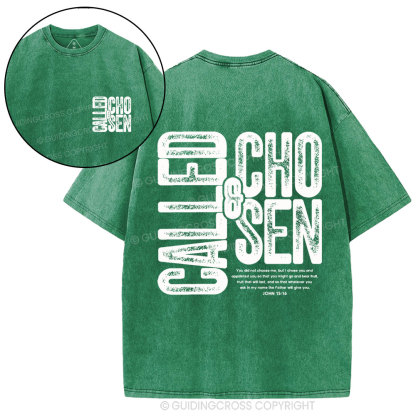 Called&Chosen Christian Washed T-Shirt