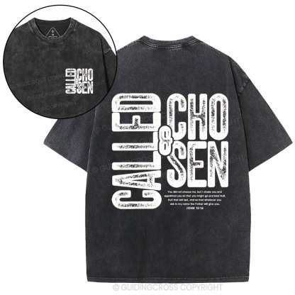 Called&Chosen Christian Washed T-Shirt