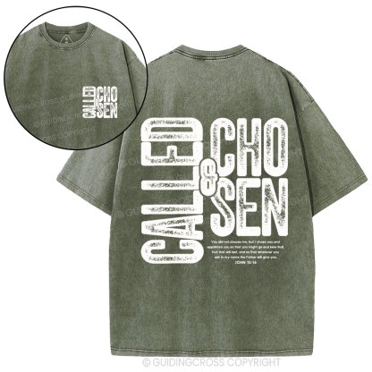 Called&Chosen Christian Washed T-Shirt