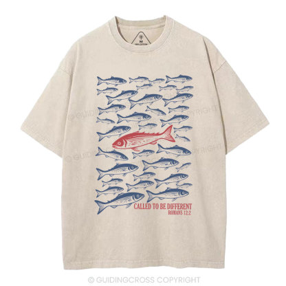 Called Me Be Different Christian Washed T-Shirt
