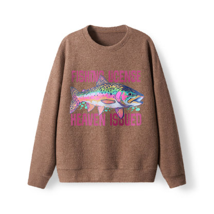 He Called Me To Fish Lightweight Sweater