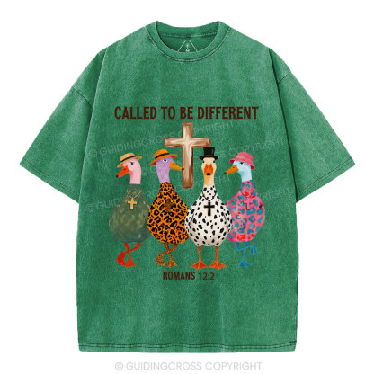 Called To Be Different Christian Washed T-Shirt