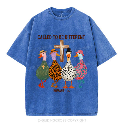 Called To Be Different Christian Washed T-Shirt