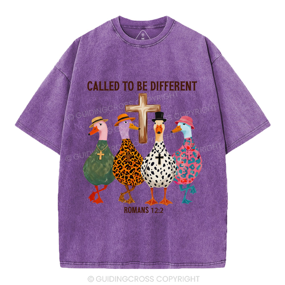 Called To Be Different Christian Washed T-Shirt