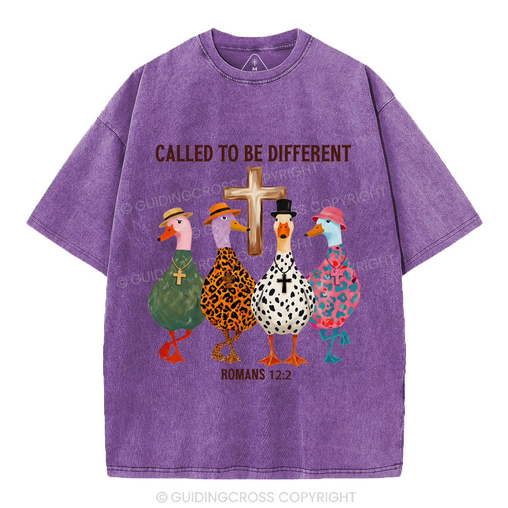 Called To Be Different Christian Washed T-Shirt