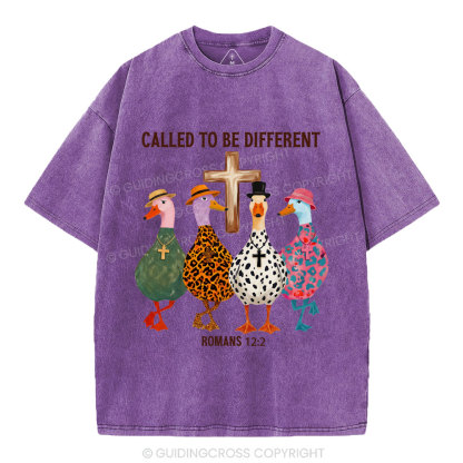 Called To Be Different Christian Washed T-Shirt