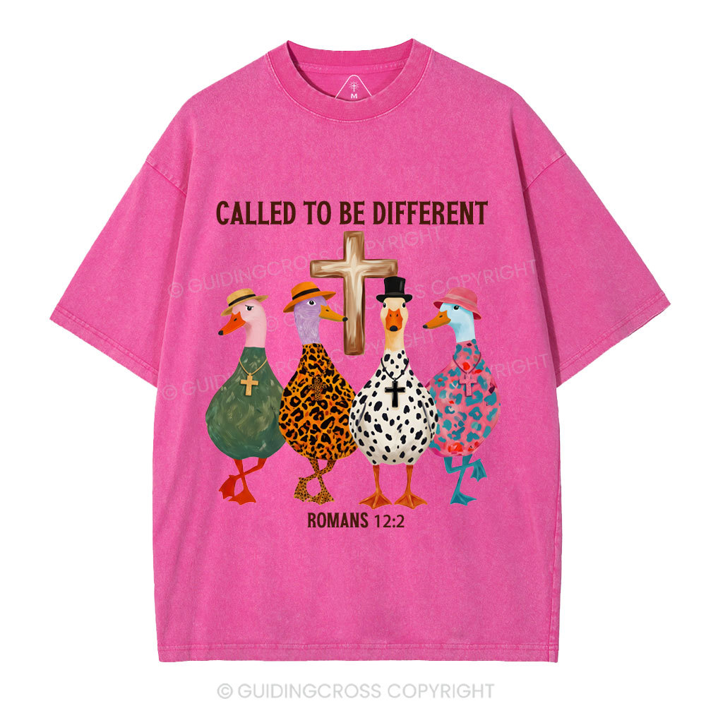 Called To Be Different Christian Washed T-Shirt